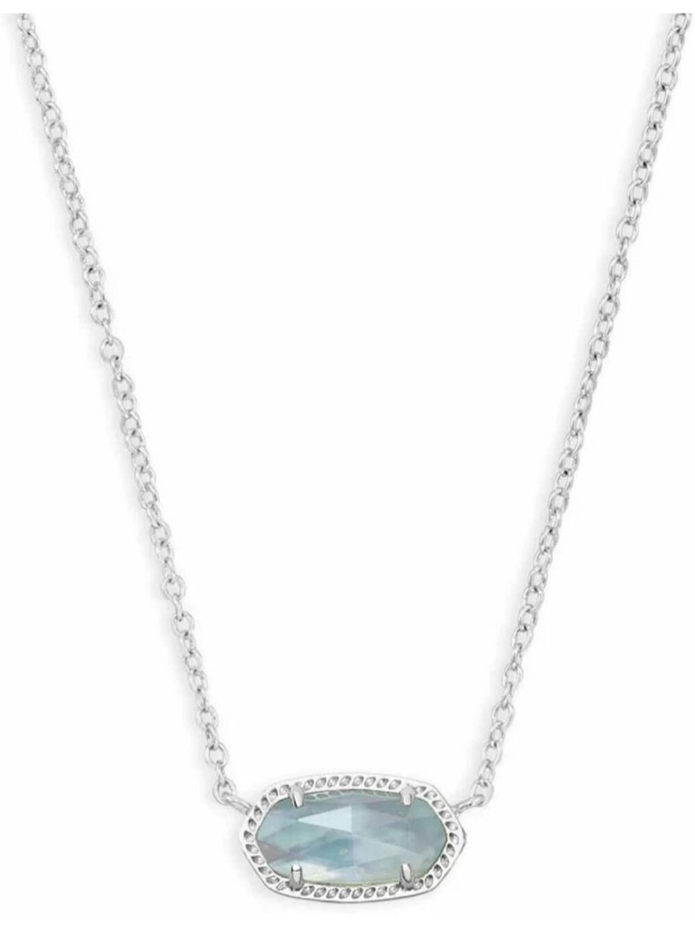 Women's Light Blue Elisa Dainty 14k Gold-Plated Fashion Pendant Necklaces